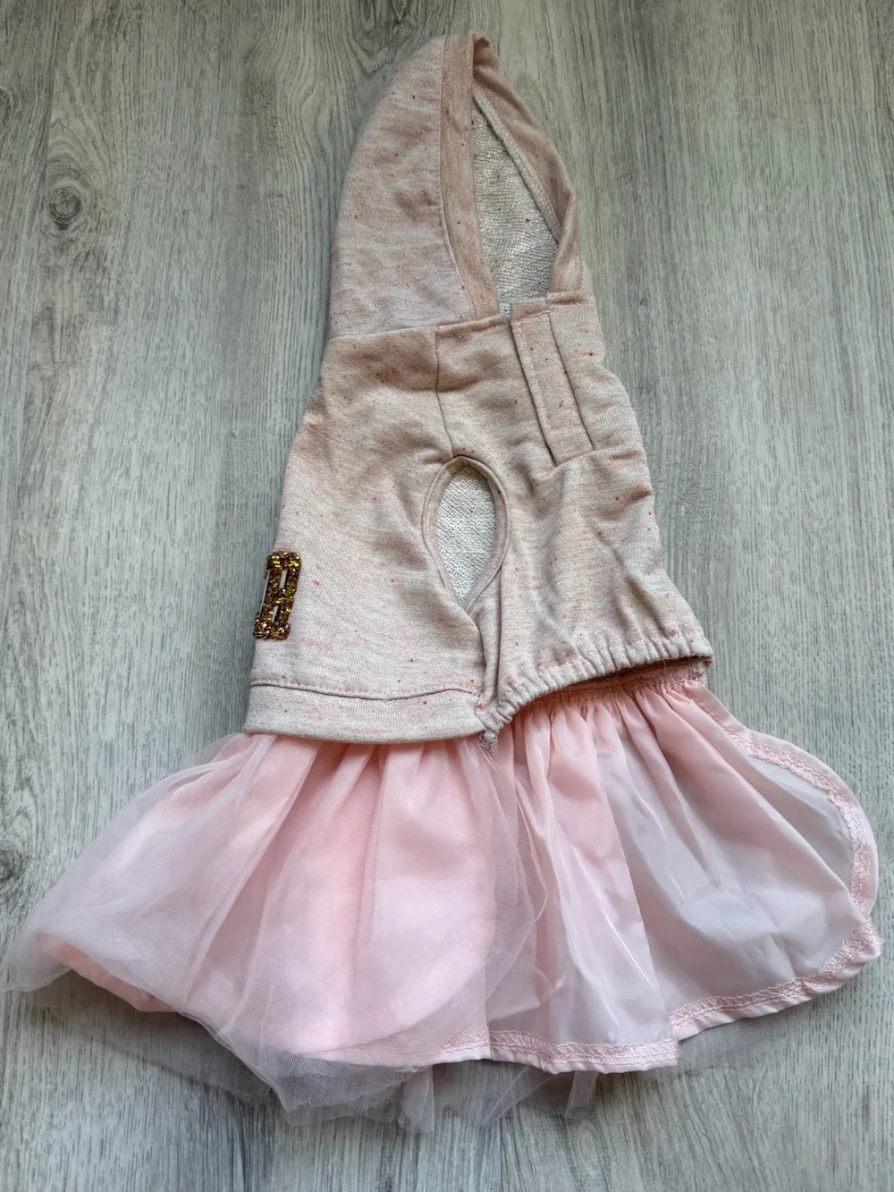 Better Together - Pink Hooded Tulle Dress for Pets/Small Puppy Dogs - size XS
